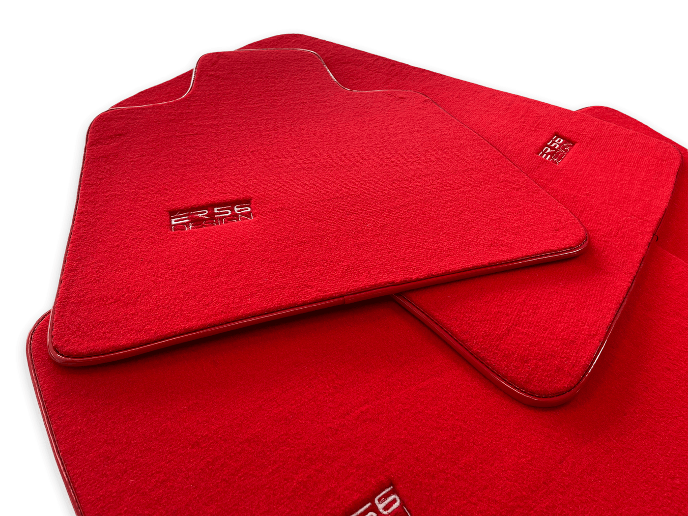 Floor Mats For Rolls Royce Wraith 2013–2023 Red Er56 Design - AutoWin