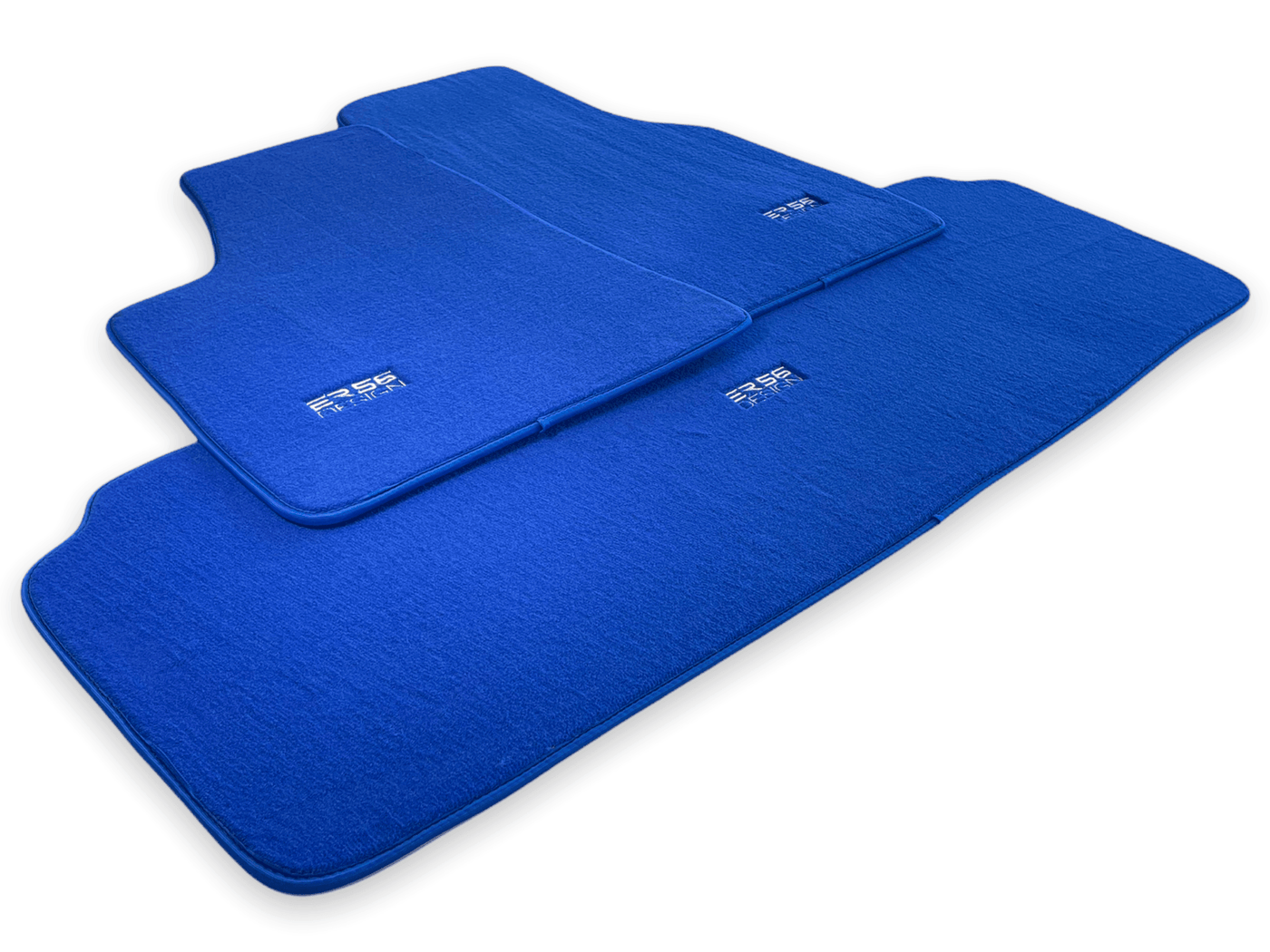 Floor Mats For Tesla Model S Blue Tailored Carpets ER56 Design - AutoWin