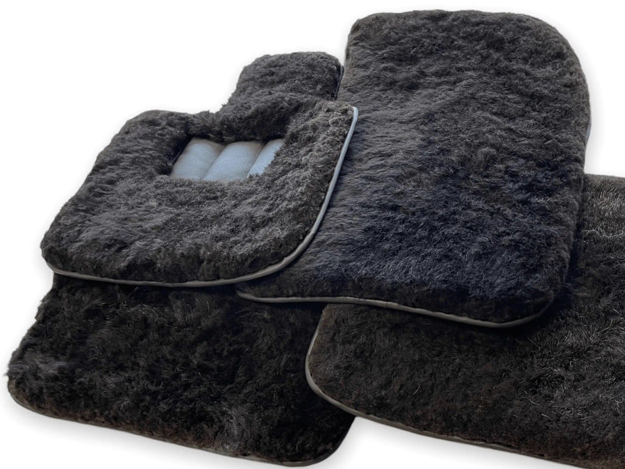 Genuine Sheepskin Floor Mats Bentley Flying Spur (2013-2019) Er56 Design Brand - AutoWin