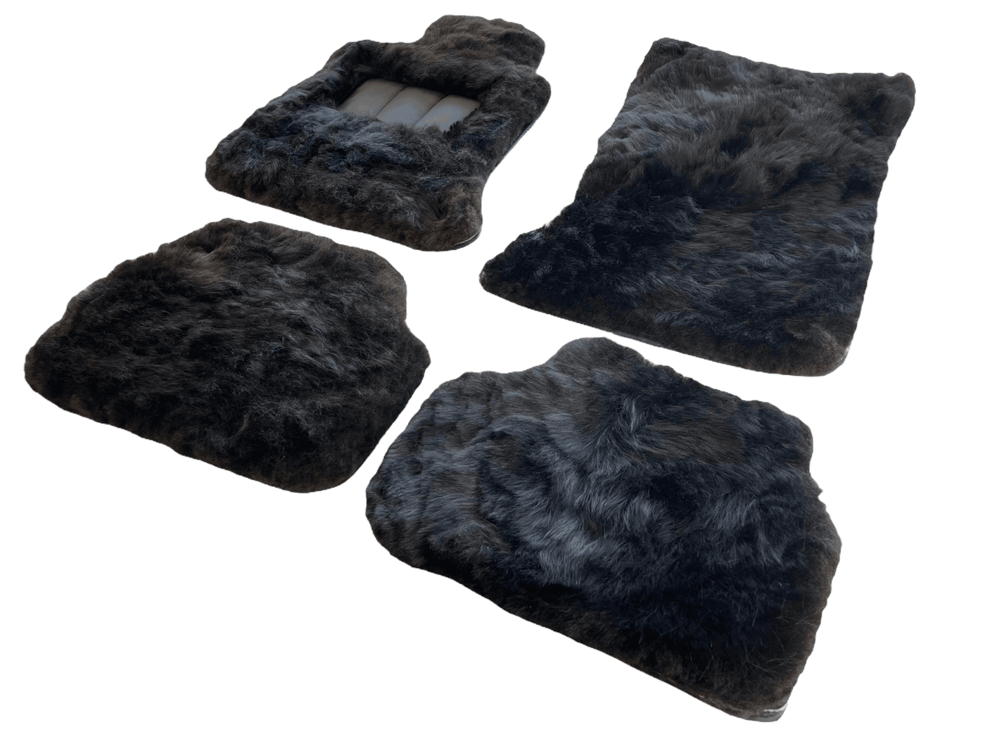 Genuine Sheepskin Floor Mats Rolls Royce Wraith 2013–2023 Er56 Design - AutoWin