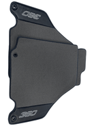 Gray Floor Mats For Ferrari 360 Modena 1999-2005 With Carbon Fiber Leather - AutoWin