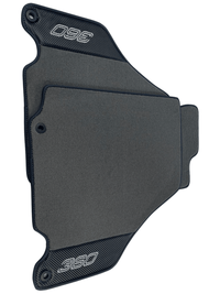 Gray Floor Mats For Ferrari 360 Modena 1999-2005 With Carbon Fiber Leather - AutoWin