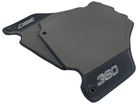 Gray Floor Mats For Ferrari 360 Modena 1999-2005 With Carbon Fiber Leather - AutoWin