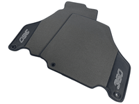 Gray Floor Mats For Ferrari 360 Modena 1999-2005 With Carbon Fiber Leather - AutoWin