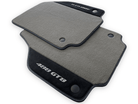 Gray Floor Mats For Ferrari 488 GTB 2015-2022 Carpets With Alcantara Leather - AutoWin