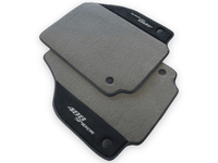 Gray Floor Mats For Ferrari 488 Spider 2015-2022 Alcantara Leather - AutoWin