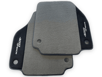 Gray Floor Mats For Ferrari 488 Spider 2015-2022 Alcantara Leather - AutoWin