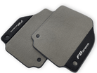 Gray Floor Mats For Ferrari F8 Spider 2019-2022 With Alcantara Leather - AutoWin