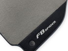 Gray Floor Mats For Ferrari F8 Spider 2019-2022 With Alcantara Leather - AutoWin