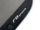 Gray Floor Mats For Ferrari F8 Spider 2019-2022 With Alcantara Leather - AutoWin