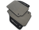 Gray Floor Mats For Ferrari F8 Tributo 2019-2022 With Alcantara Leather - AutoWin