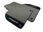 Gray Floor Mats for Lamborghini Aventador With Alcantara Leather - AutoWin