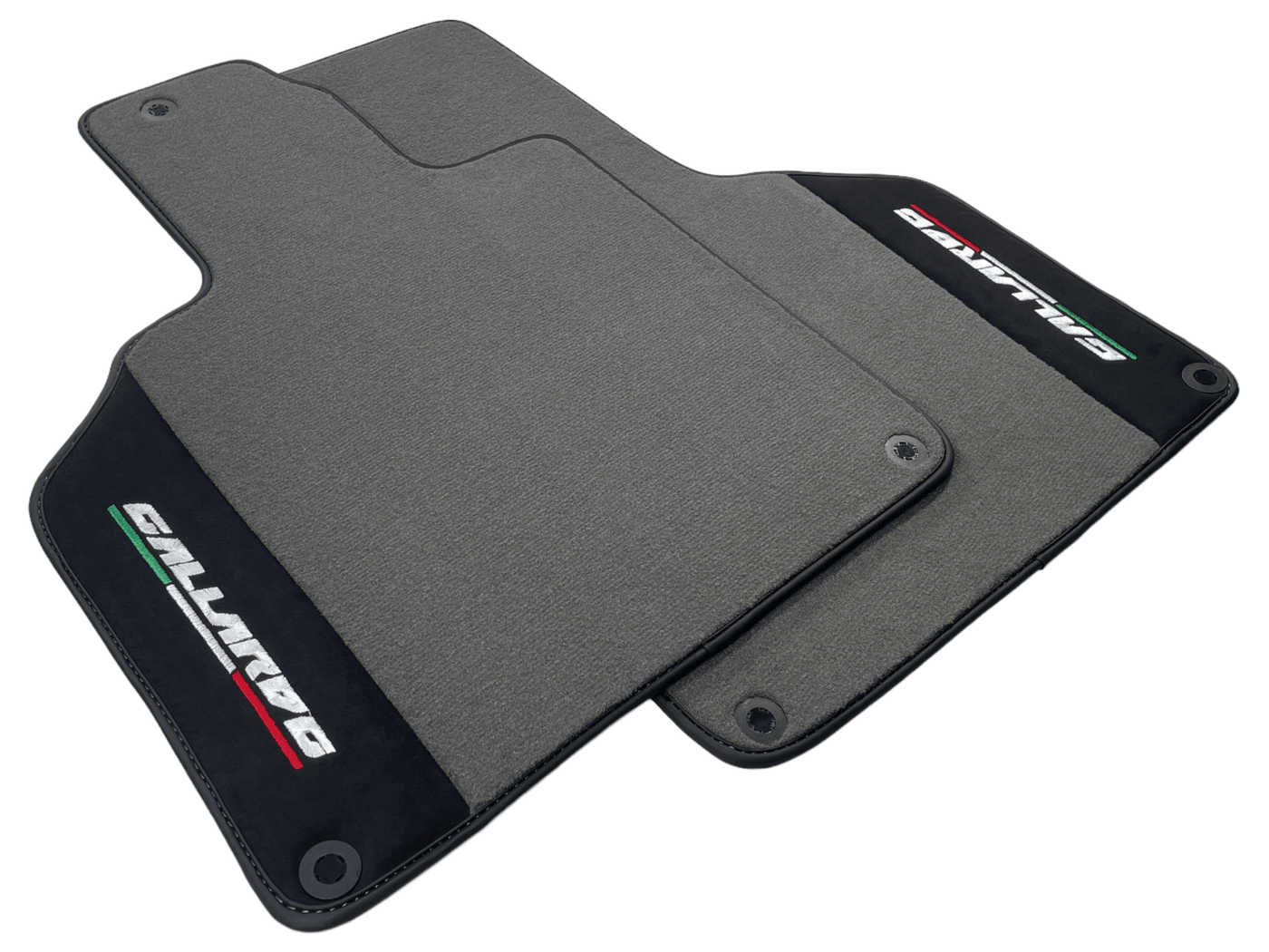 Gray Floor Mats for Lamborghini Gallardo With Alcantara Leather - AutoWin