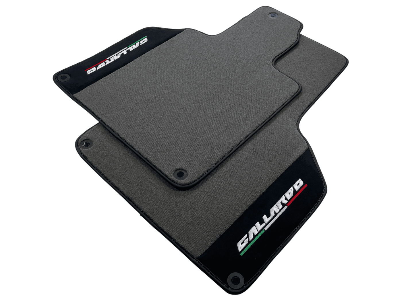 Gray Floor Mats for Lamborghini Gallardo With Alcantara Leather - AutoWin