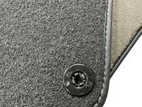 Gray Floor Mats for Lamborghini Gallardo With Alcantara Leather - AutoWin