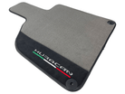 Gray Floor Mats for Lamborghini Huracan With Alcantara Leather - AutoWin