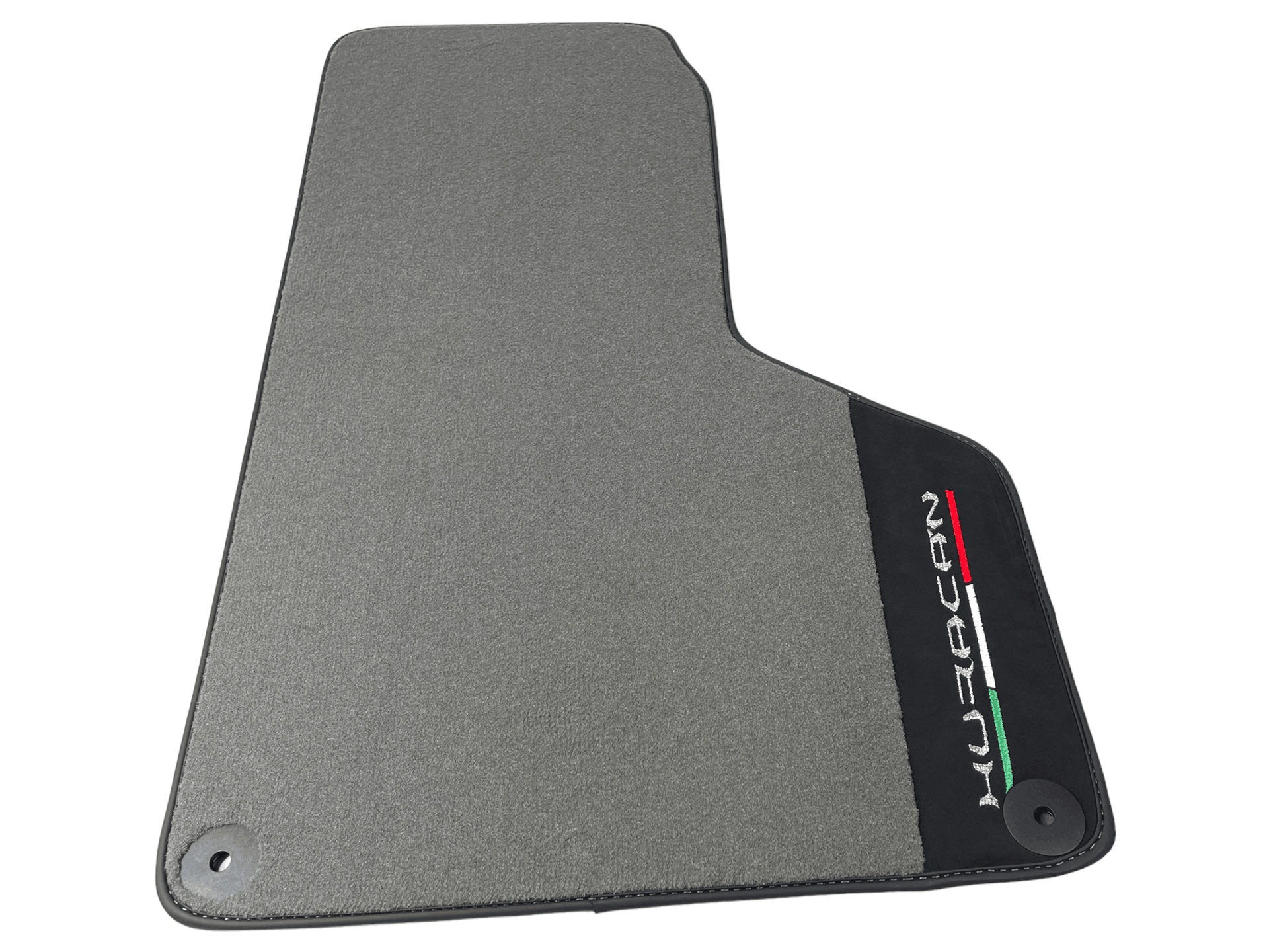 Gray Floor Mats for Lamborghini Huracan With Alcantara Leather - AutoWin