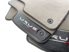 Gray Floor Mats For Lamborghini Urus With Carbon Leather - AutoWin