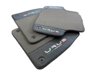 Gray Floor Mats For Lamborghini Urus With Carbon Leather - AutoWin