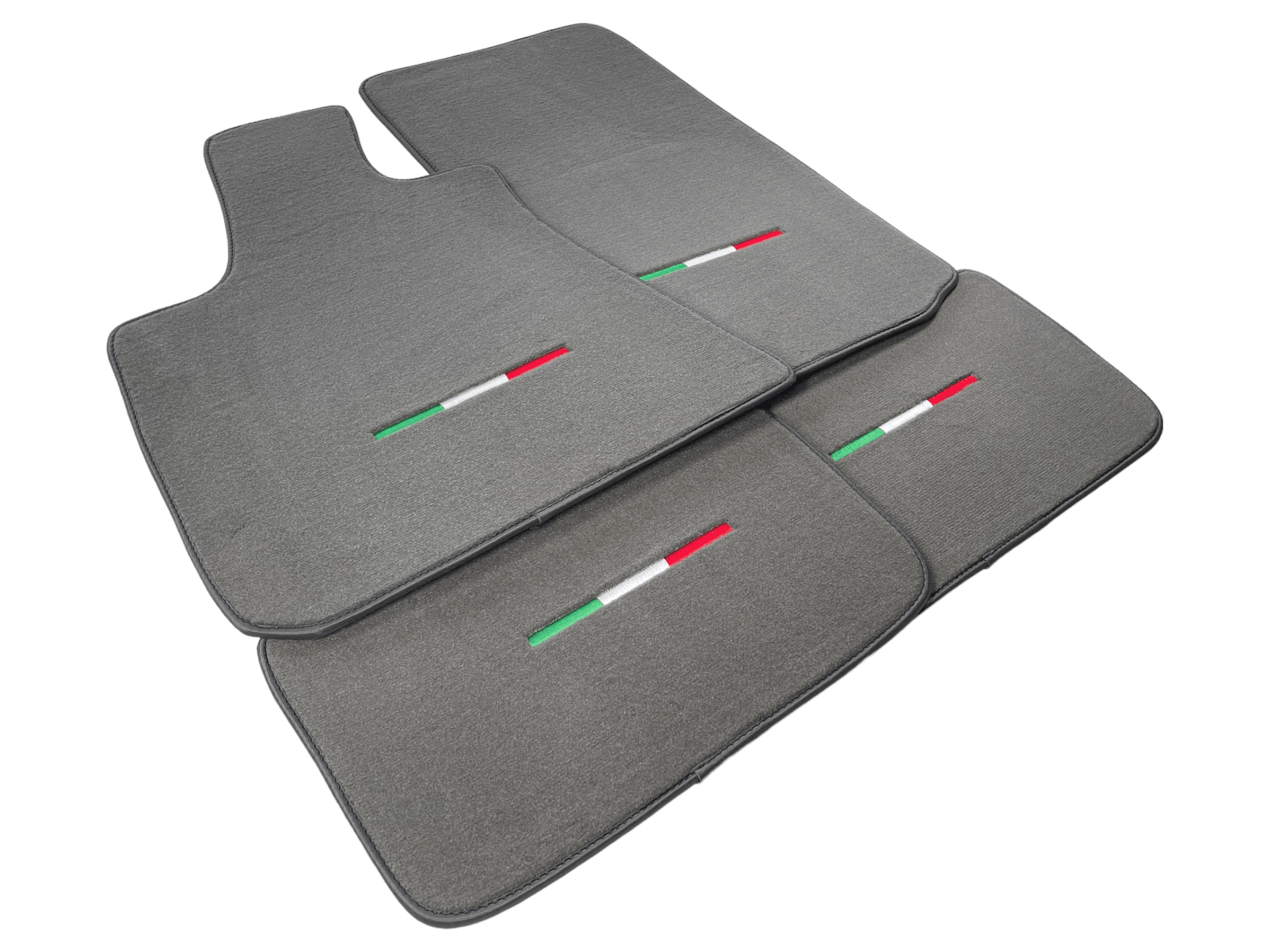 Gray Floor Mats For Maserati Ghibli 2013-2022 Italy Edition - AutoWin