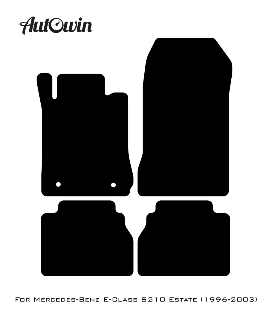 Gray Floor Mats For Mercedes Benz E-Class S210 Estate (1996-2003) | Limited Edition - AutoWin