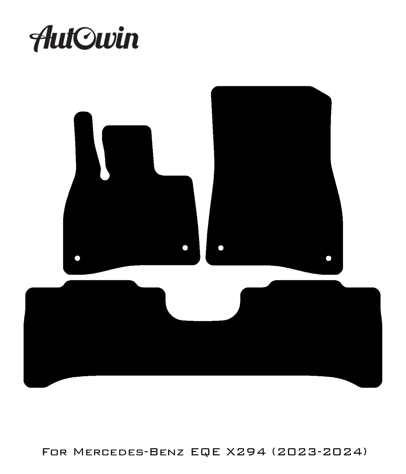 Gray Floor Mats For Mercedes Benz EQE-Class X294 (2023-2024) | Limited Edition - AutoWin