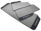 Gray Floor Mats For Tesla Model S With Alcantara Leather - AutoWin