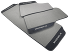 Gray Floor Mats For Tesla Model S With Alcantara Leather - AutoWin