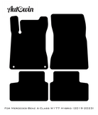 Gray Luxury Floor Mats For Mercedes Benz A-Class W177 Hybrid (2019-2023) | ER56 Design - AutoWin