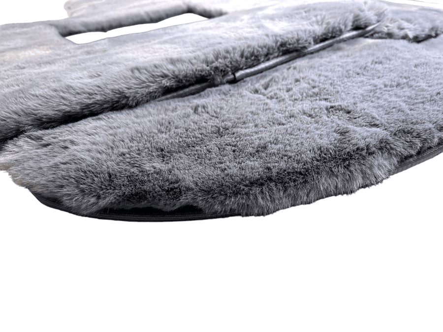 Gray Sheepskin Floor Mats For Bentley Continental GT (2003–2017) Er56 Design - AutoWin