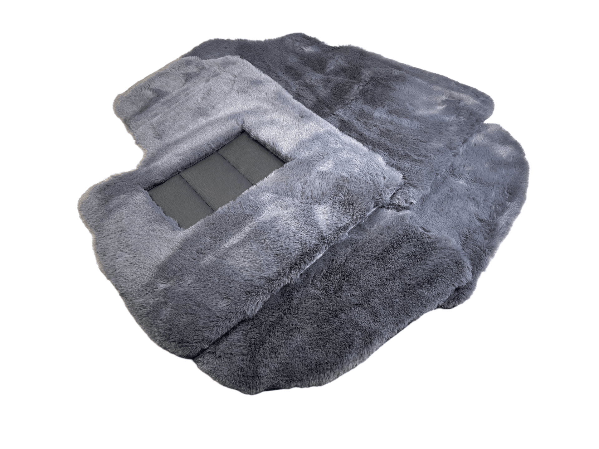 Gray Sheepskin Floor Mats For Bentley Continental GT (2003–2017) Er56 Design - AutoWin