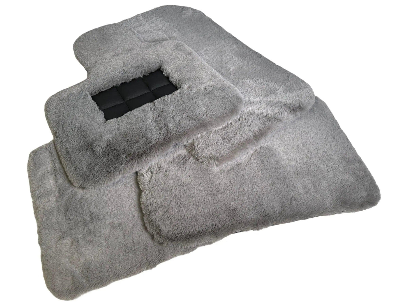 Gray Sheepskin Floor Mats For Bentley Mulsanne (2010-2020) Er56 Design Brand - AutoWin