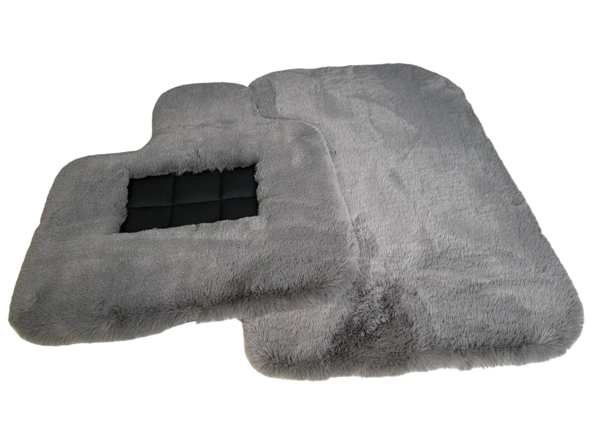 Gray Sheepskin Floor Mats For Bentley Mulsanne (2010-2020) Er56 Design Brand - AutoWin