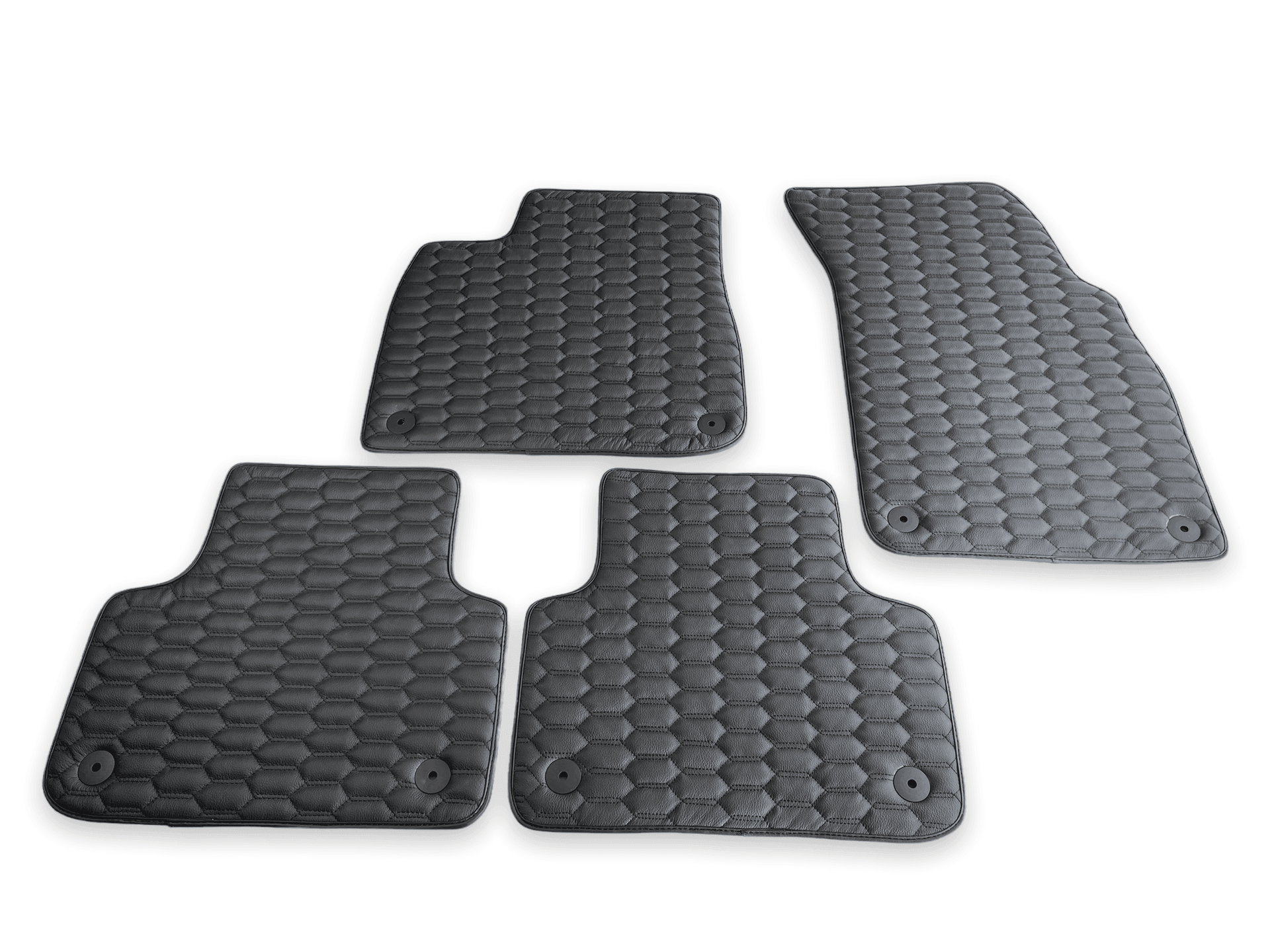 Leather Floor Mats for Audi Q8 (2018-2023) AutoWin Brand - AutoWin