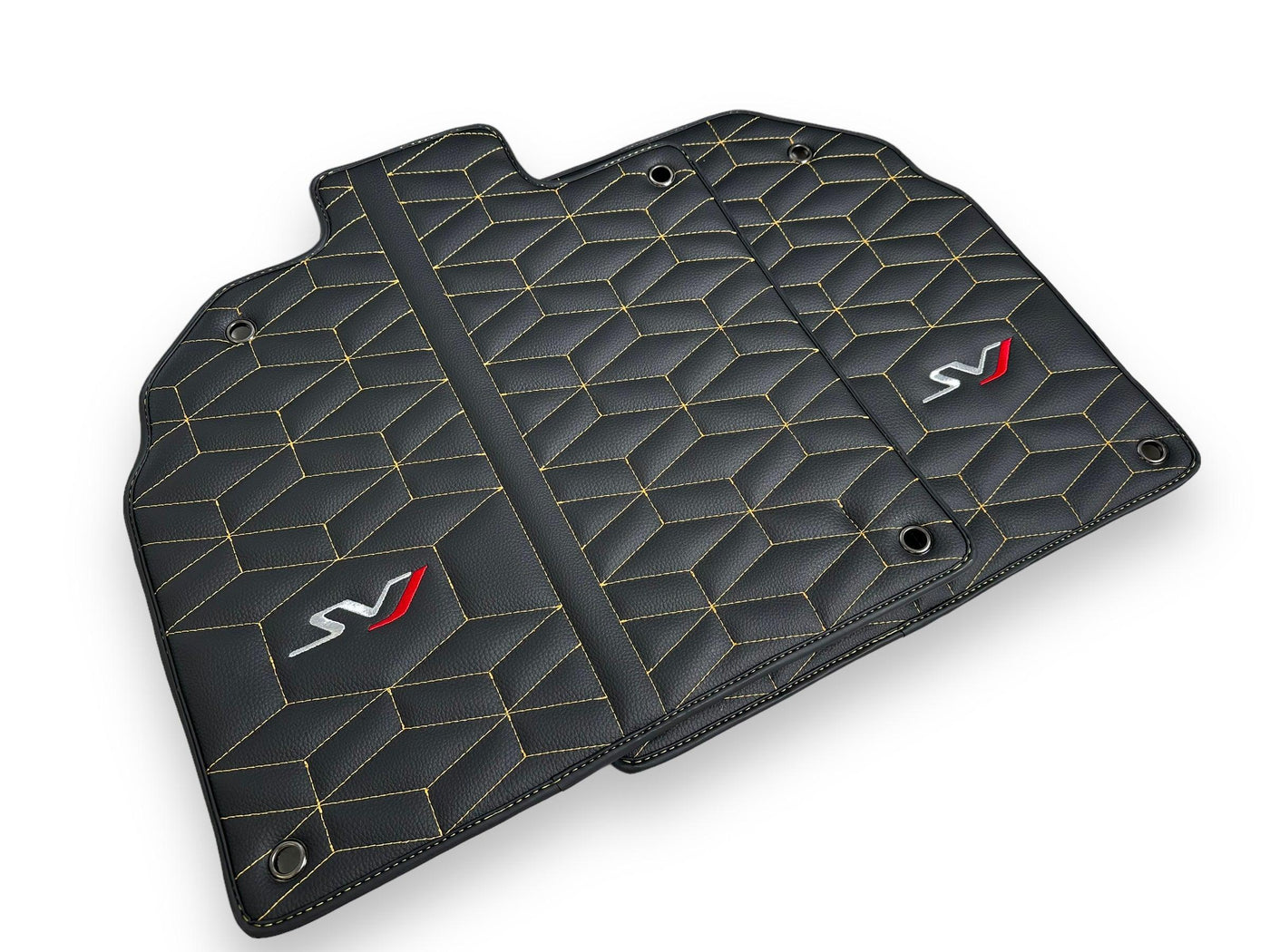 Leather Floor Mats for Lamborghini Aventador SVJ Limited Edition - AutoWin