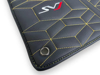 Leather Floor Mats for Lamborghini Aventador SVJ Limited Edition - AutoWin
