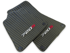 Leather Floor Mats For McLaren 720S Black Tailored Yellow Sewing - AutoWin
