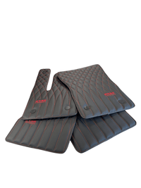 Leather Floor Mats For Mercedes-Benz G Class 2019-2022 W463 ER56 Design - AutoWin