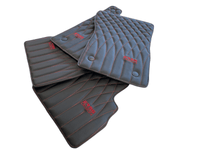 Leather Floor Mats For Mercedes-Benz G Class 2019-2022 W463 ER56 Design - AutoWin