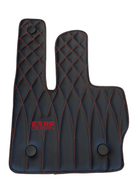 Leather Floor Mats For Mercedes-Benz G Class 2019-2022 W463 ER56 Design - AutoWin