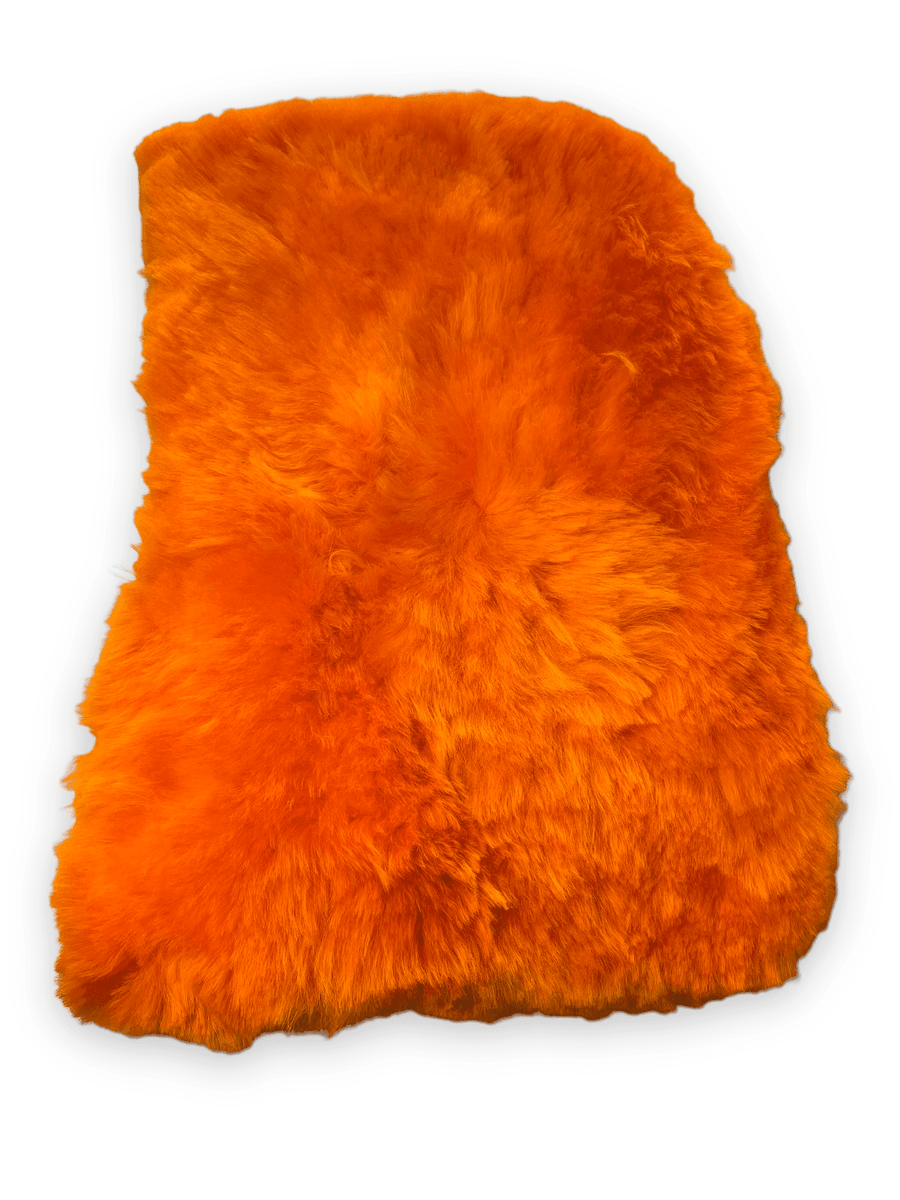 Orange Sheepskin Floor Mats For Rolls Royce Phantom Drophead Coupe 2007–2016 Er56 Design Brand - AutoWin