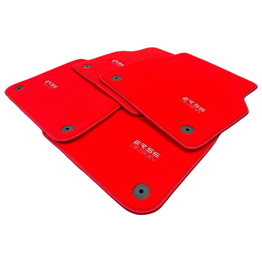 Red Floor Mats for Audi A4 - B5 Facelift Avant (1999-2001) | ER56 Design - AutoWin