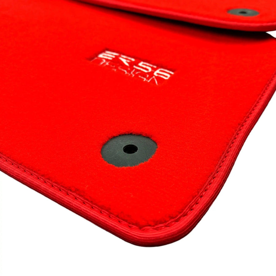 Red Floor Mats for Audi A5 - 8F7 Convertible (2009-2017) | ER56 Design - AutoWin