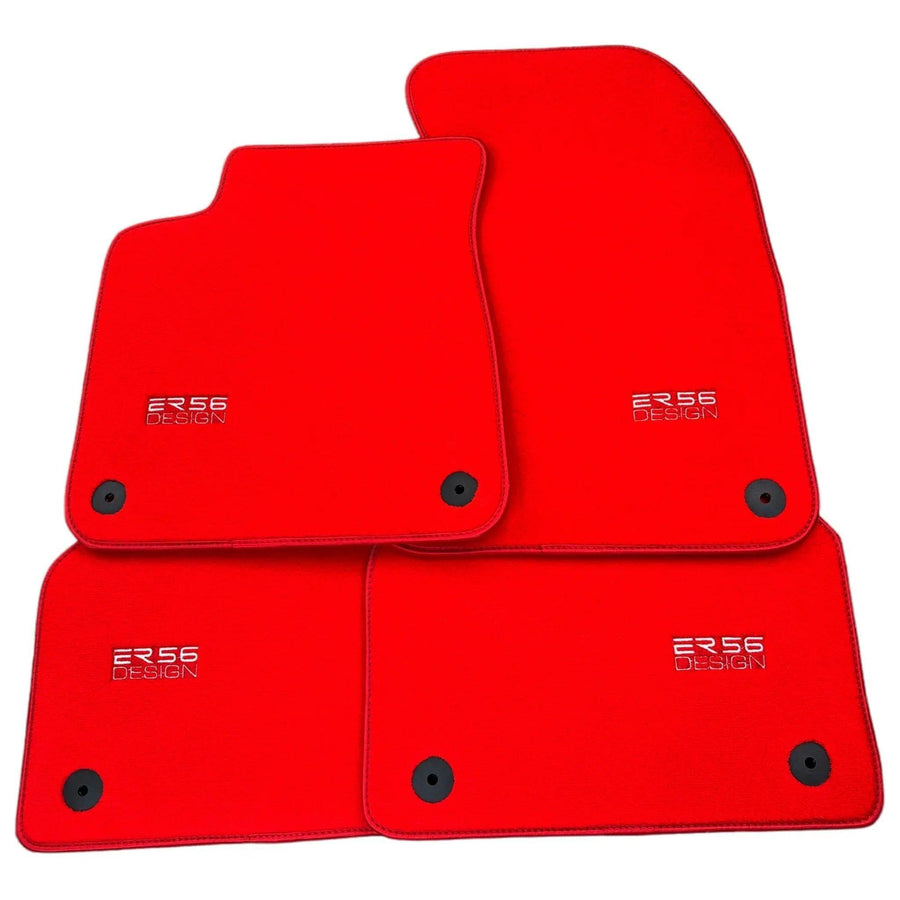 Red Floor Mats for Audi A6 - C5 Avant (1997-2002) | ER56 Design - AutoWin