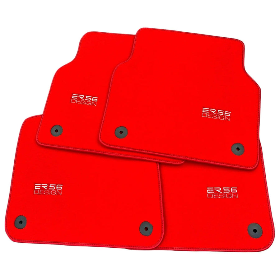 Red Floor Mats for Audi A6 - C5 Avant (1997-2002) | ER56 Design - AutoWin