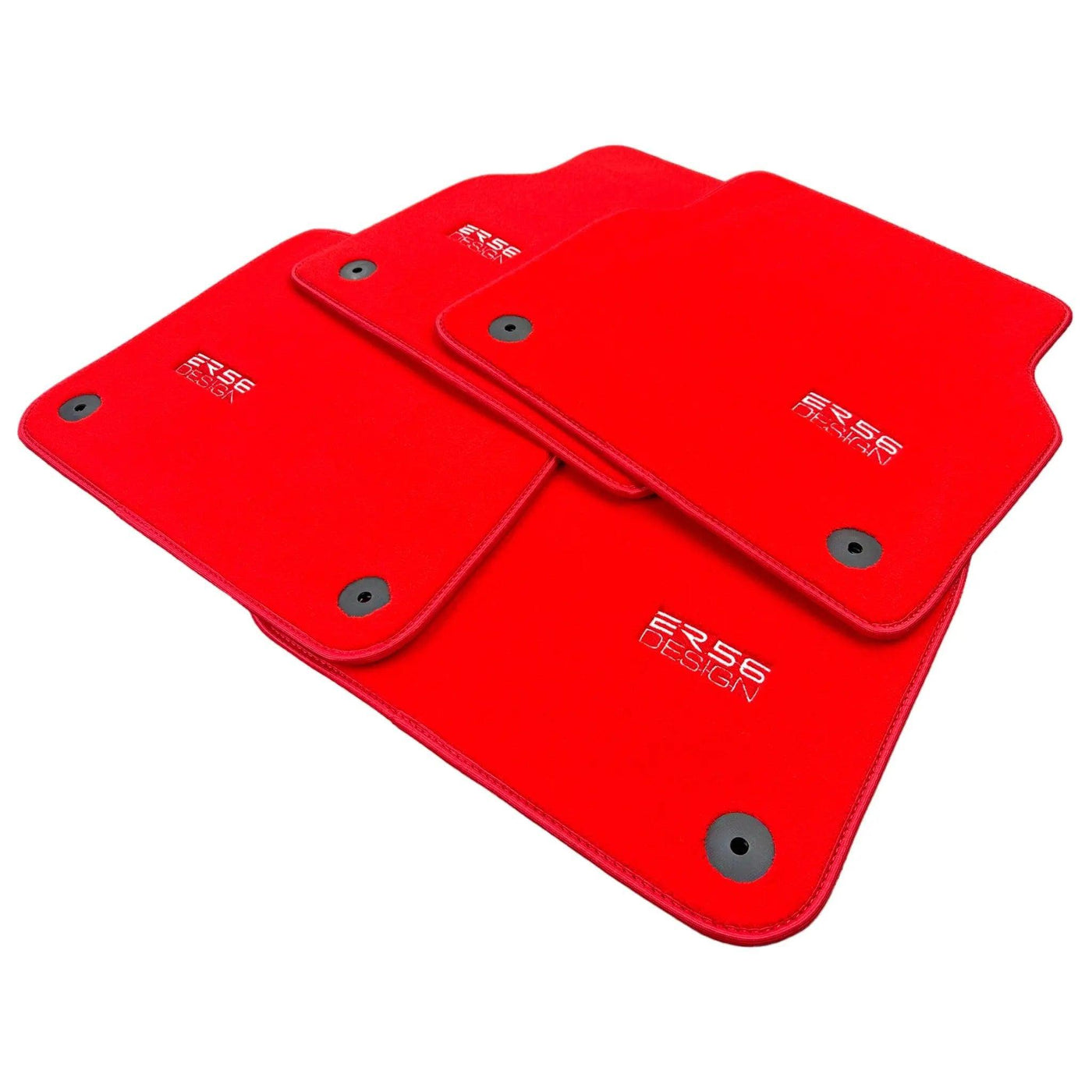 Red Floor Mats for Audi A6 - C5 Avant Facelift (2002-2004) | ER56 Design - AutoWin