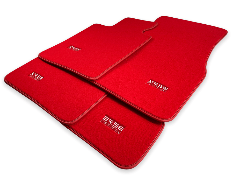 Red Floor Mats For BMW 1 Series E87 - ER56 Design Brand - AutoWin