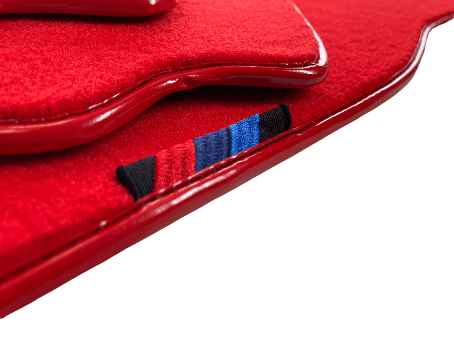 Red Floor Mats For BMW 1 Series F20 With M Package AutoWin Brand - AutoWin