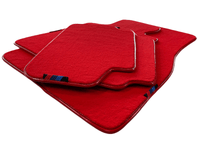 Red Floor Mats For BMW 3 Series E46 Coupe With M Package AutoWin Brand - AutoWin