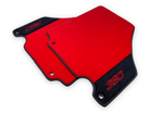 Red Floor Mats For Ferrari 360 Modena 1999-2005 With Alcantara Leather - AutoWin